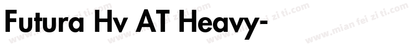 Futura Hv AT Heavy字体转换
